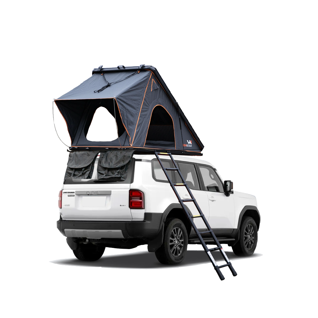 rooftop tent for suv Naturnest Aluminum Clamshell Hard Shell Rooftop Tent | 2 Person | Wind & Sun Proof