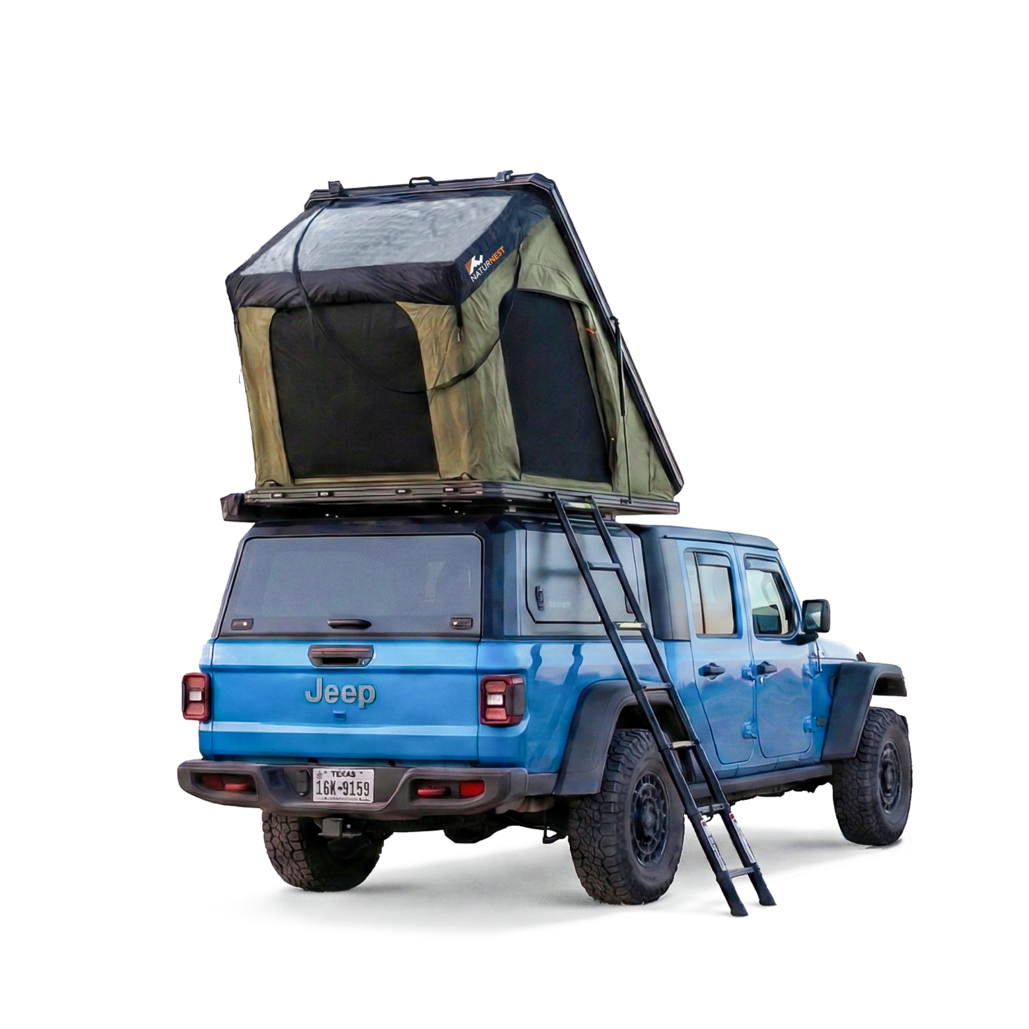 hard tent einfach genial Naturnest Aluminum Clamshell Hard Shell Rooftop Tent | 2 Person | Double-layered fabric