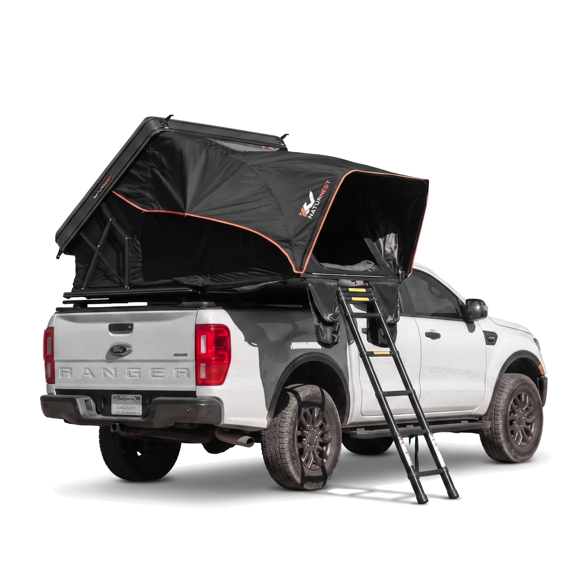 Naturnest Aluminum Fold-out Hard Shell Rooftop Tent | 2-3 Person | Stronger Shell More Sapce