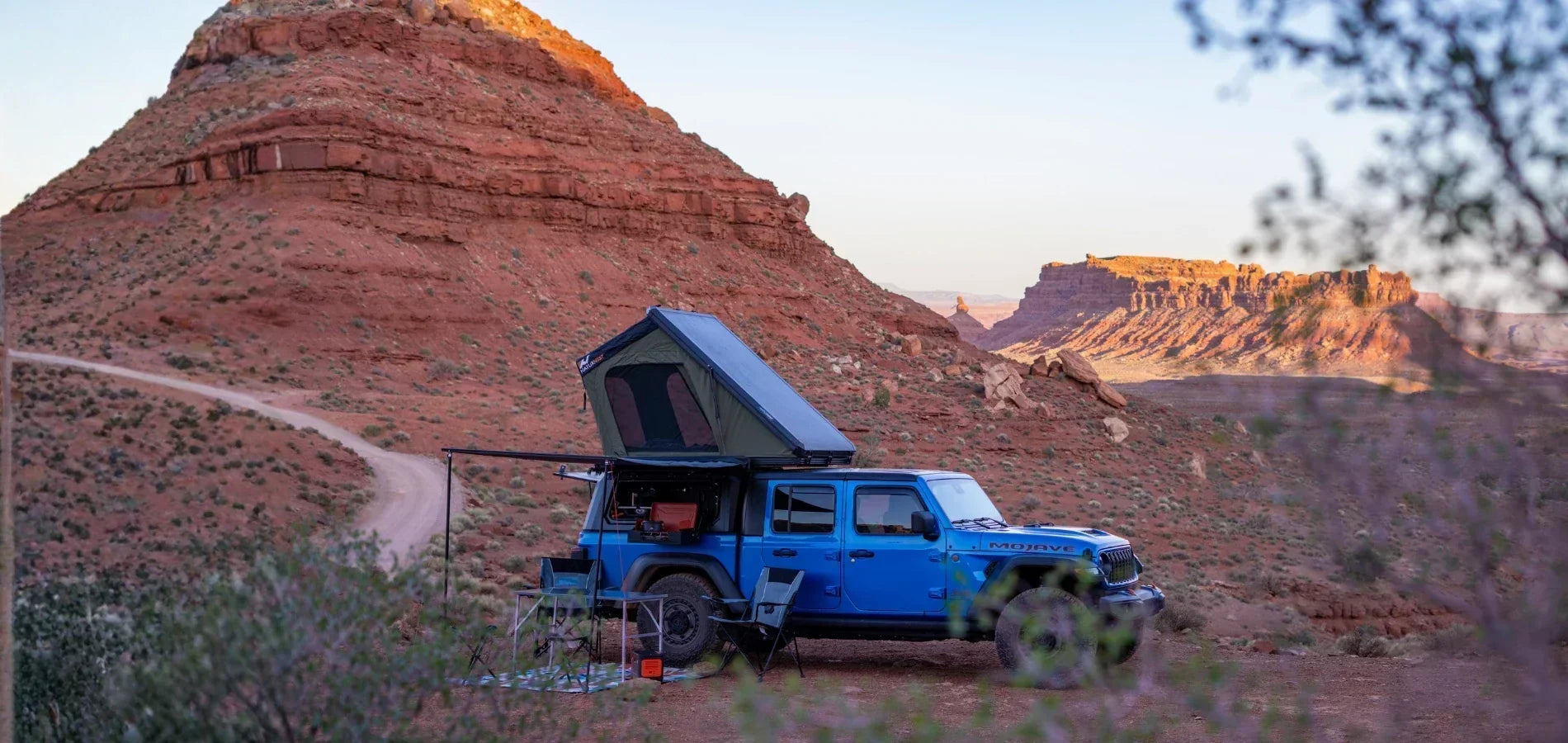 Light Rooftop Tent Basecamp: Polaris 2 & 90 Awning