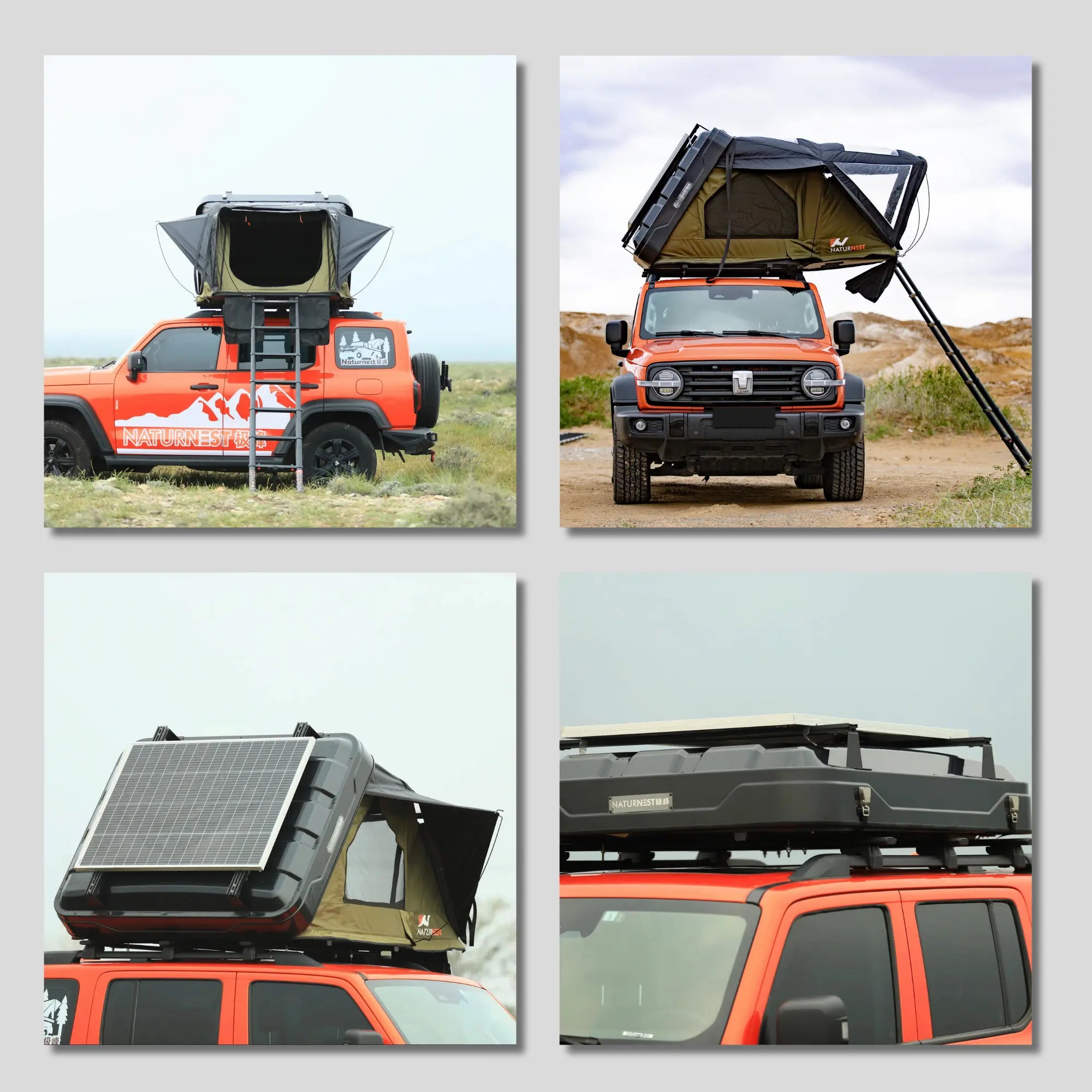 Naturnest Sirius 1 Plus Clamshell Rooftop Tent