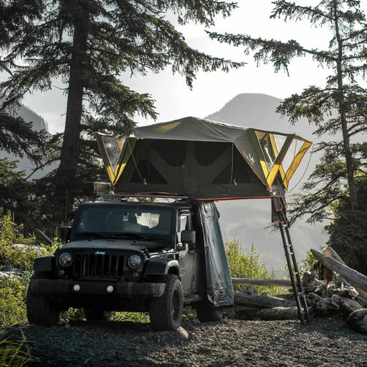Naturnest Canva Fold-out Soft Shell Rooftop Tent | 2-3 Person