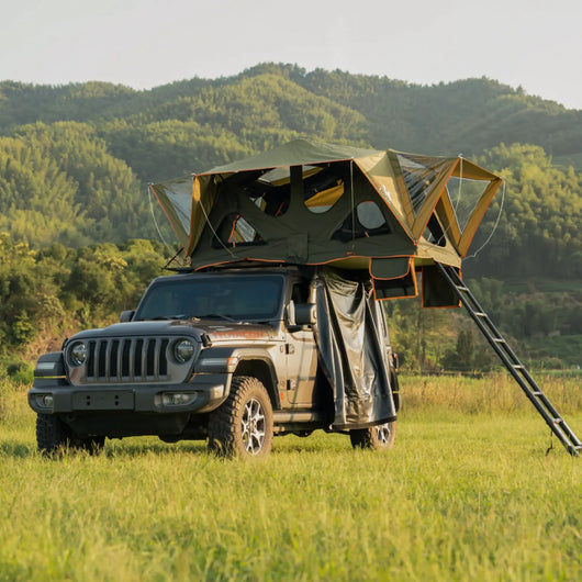 Naturnest Canva Fold-out Soft Shell Rooftop Tent | 2-3 Person