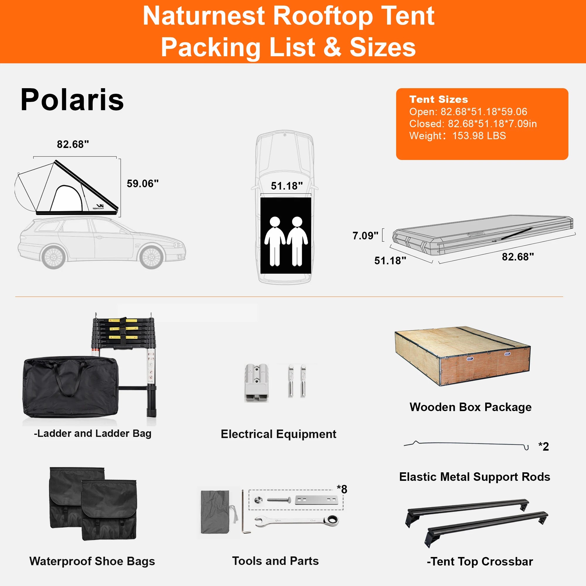 Naturnest Polaris 1 Triangle Rooftop Tent