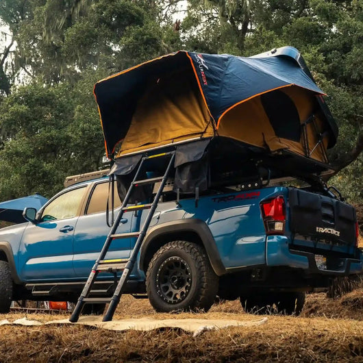 bamacar naturnest rooftop tent Naturnest ABS Fold-out Hard Shell RTT | Family | Semi-Auto Setup