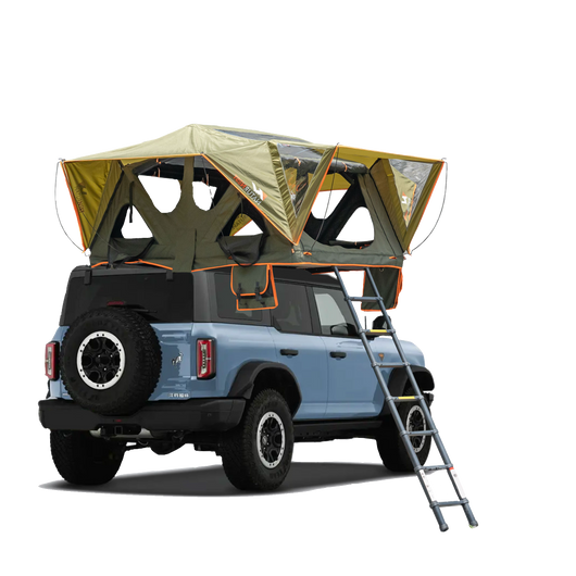 nuvo tent Naturnest Canva Fold-out Soft Shell Rooftop Tent | 2-3 Person | 360 View