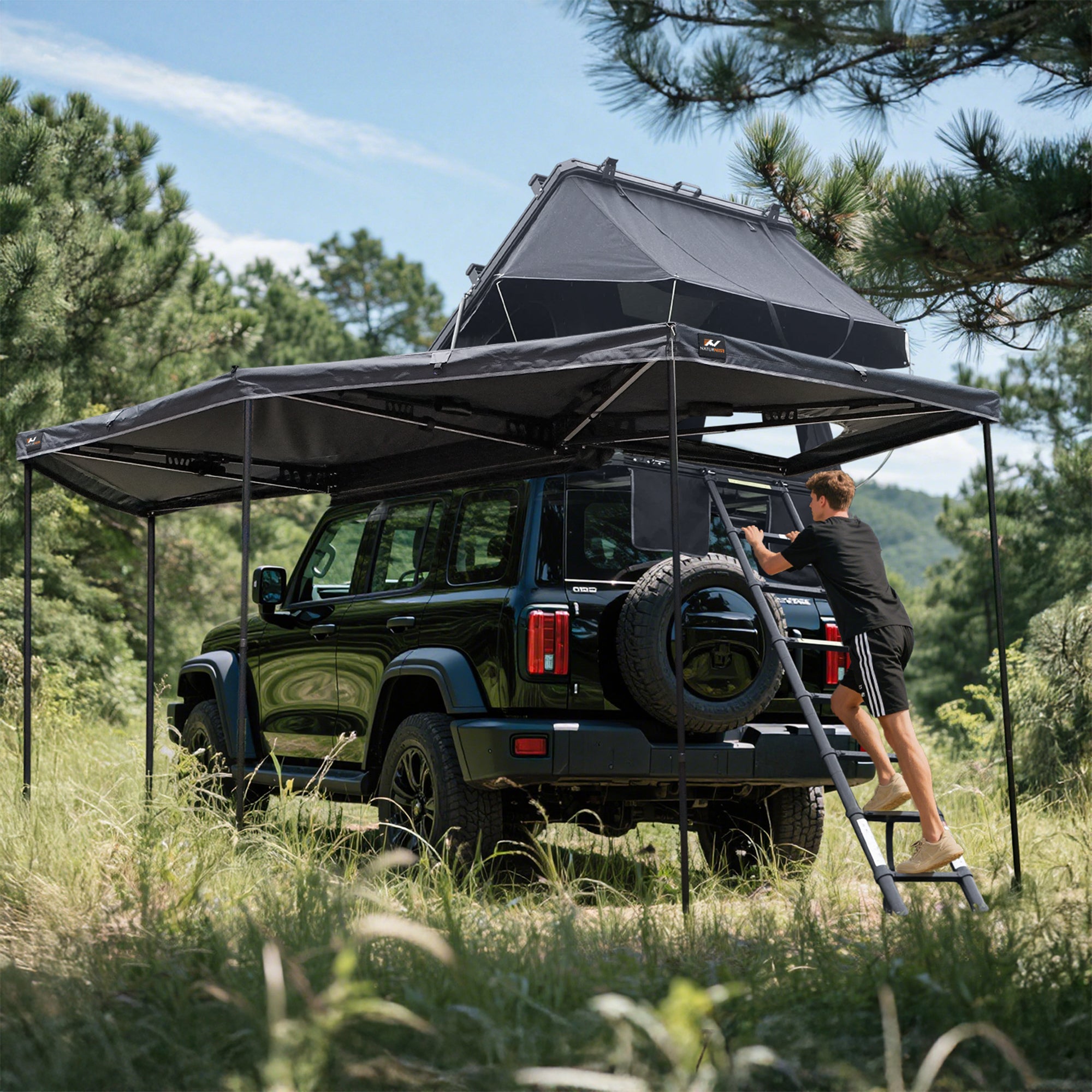 Aazon.co: Naturnest Rooftop Tent Hard Shell, Nature Nest Roof Top