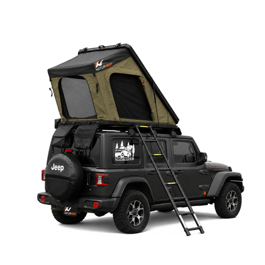 Naturnest Aluminum Clamshell Hard Shell Rooftop Tent | 2 Person | Double-layered fabric