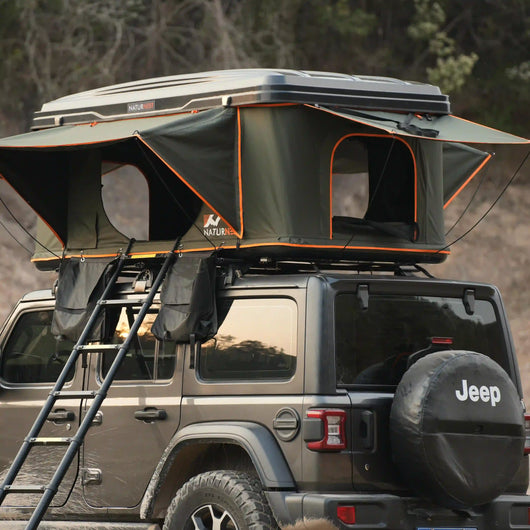 Naturnest ABS Pop-up Hard Shell Rooftop Tent | 2 Person | Full-Surround Airflow