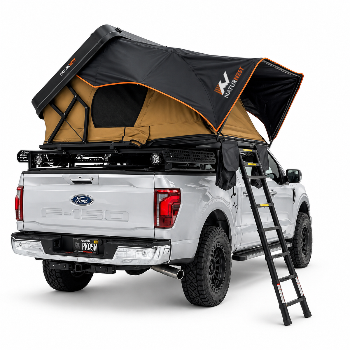Naturnest Aluminum Hard Clamshell RTT | 2 Person | For Trucks&SUV